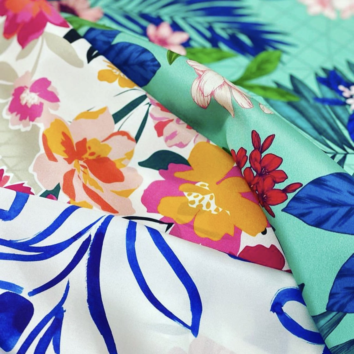 Digital fabric printing samples